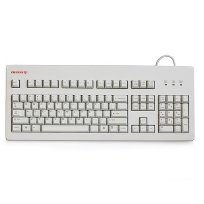

Cherry (Cherry) G80-3494LYCUS-0 механическая клавиатура белая красная ось