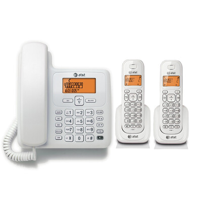 

AT & T EL34109WCN цифровая беспроводная телефон машина сидел машина внутренняя интерком набор офисный офис один перетащить два стационарных беспроводной кабель машина белый