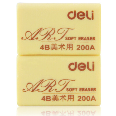 

(Deli) 7540 4B200A художественный ластик (оборудование для супермаркетов) 2 / сумка 42 * 26 * 17 мм / блок