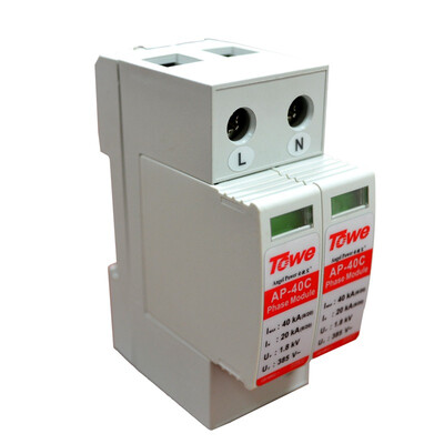 

Же (Towe) AP-40C 2P молнии протектор защиты от перенапряжений молнии перенапряжения промышленного / бытовой Разрядник