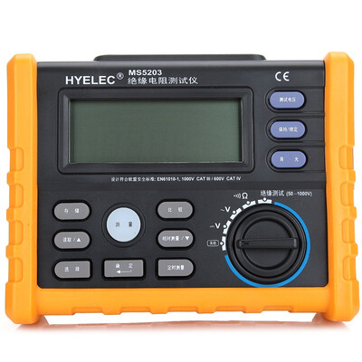 

ГИ (PEAKMETER) MS5203 Цифровой тестер сопротивления изоляции / мегаомметр цифровой / цифровой трясти стол