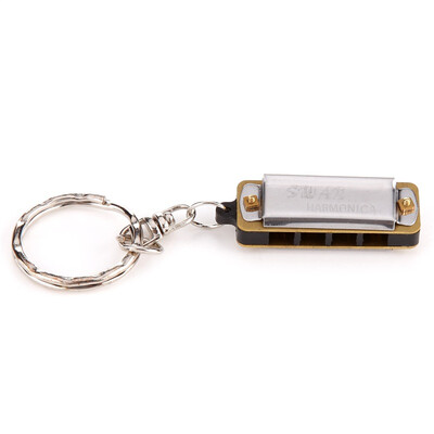 

[Супермаркет] Джингдонг Суон Swan Гармоника 4 отверстия 8 тон мини гармоника брелок (серебро)