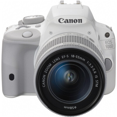 

Комплект Canon EOS 100D SLR (EF-S 18-55 мм f / 3,5-5,6 IS STM-объектив) Белый