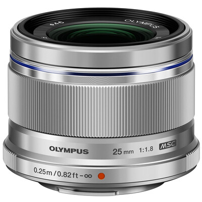 

Olympus (OLYMPUS) M.ZUIKO DIGITAL 25 мм f1.8 высококачественный объектив с фиксированной фокусировкой большая диафрагма, высокая скорость и немой автофокус серебристый