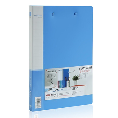 

Deli (гастроном) 5302 практичная папка A4 двойной сильный клип синего Single загружены