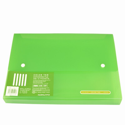 

KOKUYO (KOKUYO) высокий прозрачный офисная сумка / книга с документами / карманная книжка / папка с биркой / сумка для органа A4E / 13P (зеленый) WCN-TDF6110LG
