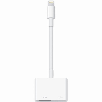 

Apple MD826FE / Оригинальный молниеносный цифровой AV-адаптер iPhone / iPad / iPod кабель / кабель для передачи данных