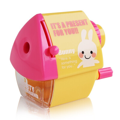 

(Deli) 0644 Q версия мини-типа домашнего точилка для карандашей (желтый / синий / розовый случайный)