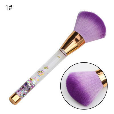 

Quicksand Makeup Brushes Liquid Flash Crystal Handle Dust Brush Portable Glitter Professional Makeup Tool