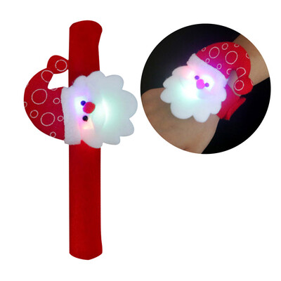 

Gobestart Santa Claus Pat Clap Bracelet Kids Band Christmas Soft Circle Wrist Gift Toy