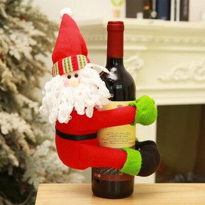 

Toponeto Santa Claus Snowman Large Bottle Set Wine Bottle Holder