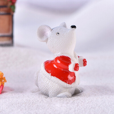 

New Year Christmas Cute Little Mouse Year Resin Small Animal Decoration