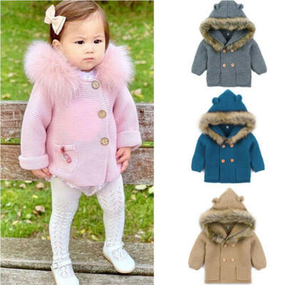 

UK Baby Boy Girls Warm Winter Toddler Coat Cloak Jacket Outerwear Clothes 0-2Y