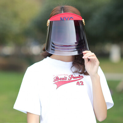 

Womens sun hat UV protection sun hat womens big edge cycling sun hat electric car face mask cool hat summer