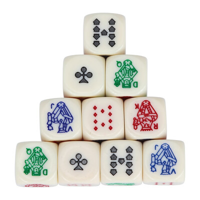 

Toponeto 10pcsSet For Game Polyhedral Multi Sided Acrylic Poker Dice