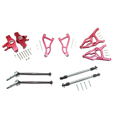 

Tailored Front Upper & Lower Arms Knuckle Arms Harden Steel CVD SST For TRAXXAS UDR