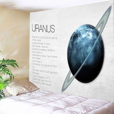 Toponeto Solar System Tapestry Planets Arround Sun in Universe Wall Hanging Space Tapestries Party Wall Decor