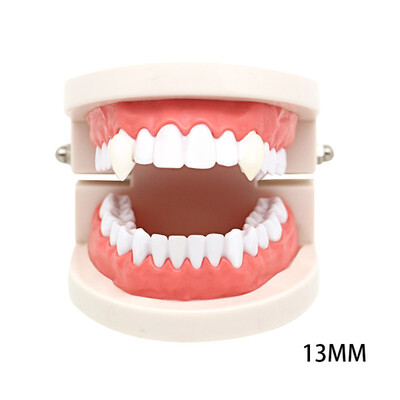 

2pcs Cosplay Halloween Dentures Zombie Vampire Teeth Ghost Devil Fangs Werewolf Teeth Box Packed Gift Prop Costume Party Kid Toy