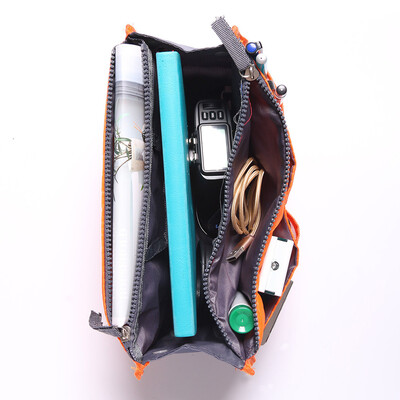 

Gobestart Portable Multifunction Dual Zipper Storage Bag Cosmetic Organizer Holder