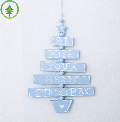 

〖Follure〗Merry Christmas Colorful Wooden Pendants Ornaments Kid Gift