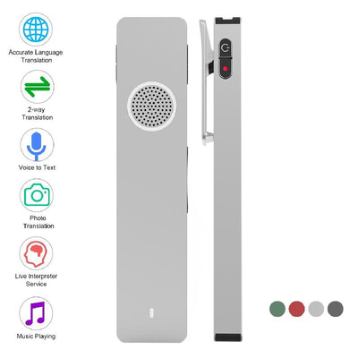 

ONE Mini AI Smart Translator Photo Recording Transcription Translation Professional Realtime Translating Device Music Player Mini