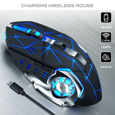 

The New LOLPUBG E-sports Mouse Rechargeable Wireless Silent LED Backlit Gaming Mouse