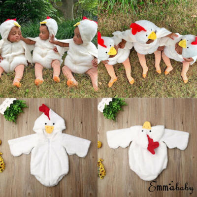 

Newborn Baby Girls Cute Romper Cartoon Chick Outfits Halloween Cosplay Costume