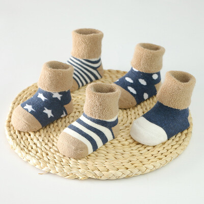 

5 Pairs Baby Girls Boy Sock Autumn Newborn Baby Boy Socks Meias Para Bebe baby winter warm Kids sock children Floor socks 0-4Y