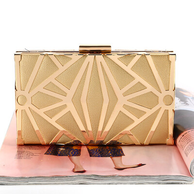 

Tailored Women New Evening Handbags Party Handmade Metal Net Clutch Shoulder Cross Bag