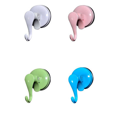 

Colorful ABS Vacuum Traceless Hooks No Drilling Suckers Suction Cup Hanger Holders Towels Bag Caps