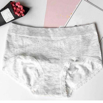 

New Sexy Lace Decoration Solid Color Women Simple Briefs Comfortable Breathable Seamless Mid Rise Fashion Trend Panties