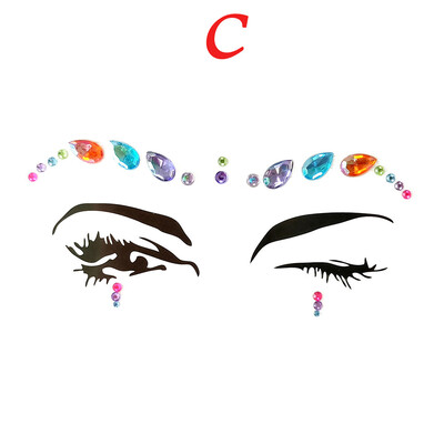 

〖Follure〗Face Gems Adhesive Glitter Jewel Tattoo Wedding Festival Rave Party Body Make Up