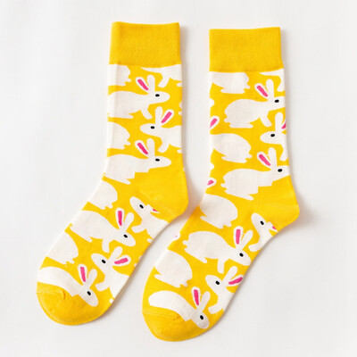 

Easter egg personality socks color men&women high tube fashion casual socks breathable comfort