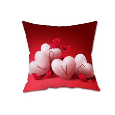 

〖Follure〗Happy Valentines Day Throw Pillow Case Sweet Love Square Cushion Cover