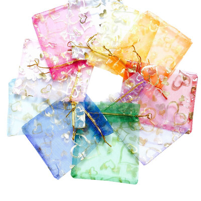 

50pcs 79cm Organza Gift Bags Jewellery Packing Pouches Wedding Party Favour