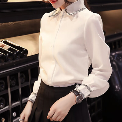 

EFINNY Women Blouses Long Sleeve Ladies Tops Office Long Sleeve Shirts Women Student Blusas Camisas Mujer