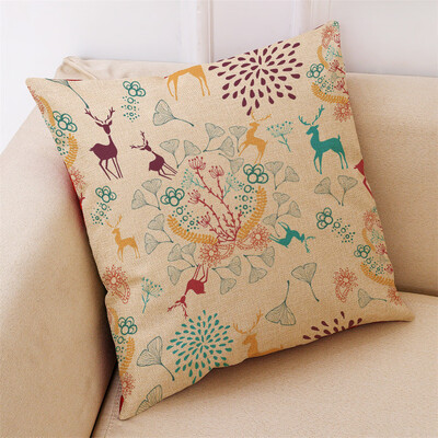 

Tailored New Christmas Cotton Linen Pillow Case Sofa Cushion Cover Home Decor