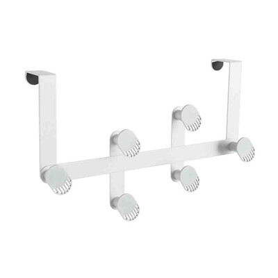 

Toponeto Over-The-Door Hook Rack Metal Hooks Hanger Storage Holder Hanging Coat Hat