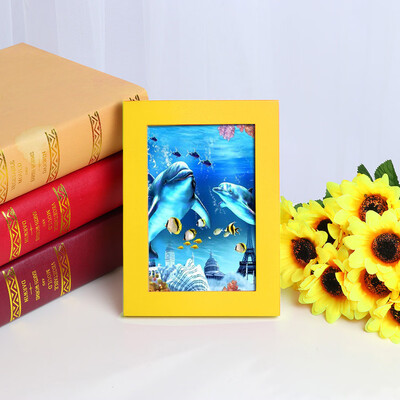 Gobestart Home Decor Wooden Picture Frame Wall Mounted Hanging Photo Frame
