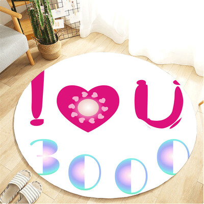 

Gobestart I Love You Three Thousand Text Carpet Childrens Room Home Decoration