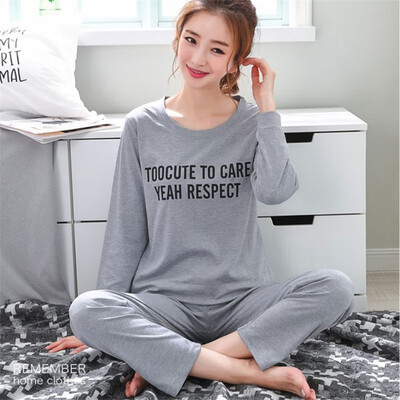 

New Listing Autumn Pyjamas Women Carton Cute Pijama Pattern Pajamas Set Thin Pijamas Mujer Sleepwear 90S Dropshipping