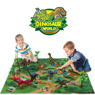 

〖Follure〗Activity Play Mat Trees Educational Realistic Dinosaur World Christmas Gift Toy
