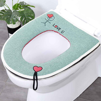 

Soft Bathroom Toilet Seat Closestool Washable Warmer Mat Cover Pad Cushion