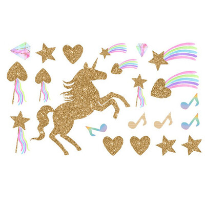 

Children Unicorn Pattern Star Wall Stickers Living Room Bedroom Decor
