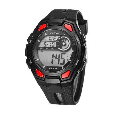 

DIRAY 50M Water-resistant Large Dial Digital Men Watches Sport Wristwatches Luminous Military Relogio Masculino