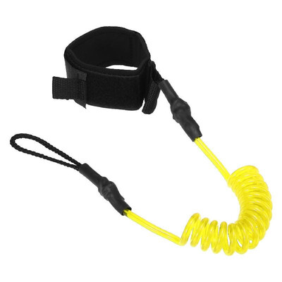

4 Feet Ankle Leash Surfing Elastic Coiled Stand UP Paddle Board Leg Rope Surfboard Ankle Leash