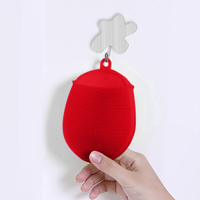 

Toponeto Silicone Dish Washing Sponge Scrubber Kitchen Cleaning Antibacterial Tool