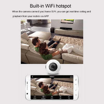 

Mini Smart Monitoring WiFi Camera HD 1080P Camcorder Cam Video Recorder DV 140° Wide Angle Lens Supports Night Vision Motion Detec