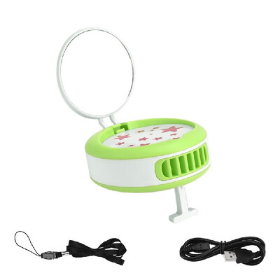 

Multi-functional Electric Portable Fans with Mirror USB Rechargeable Handheld Mini Fan for Makeup Eyelash Extension & Travel