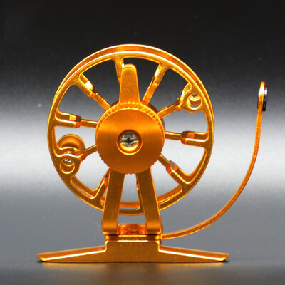 

Outdoor Fishing Fly Fishing Reel Aluminum Body And Spool Ice Reel Right Hand Double Brake System